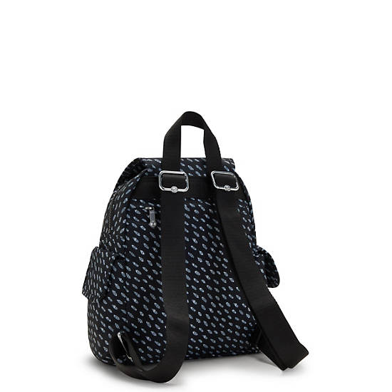 Kipling City Pack Mini Classic Printed Hátizsák Kék | HU 1482BE